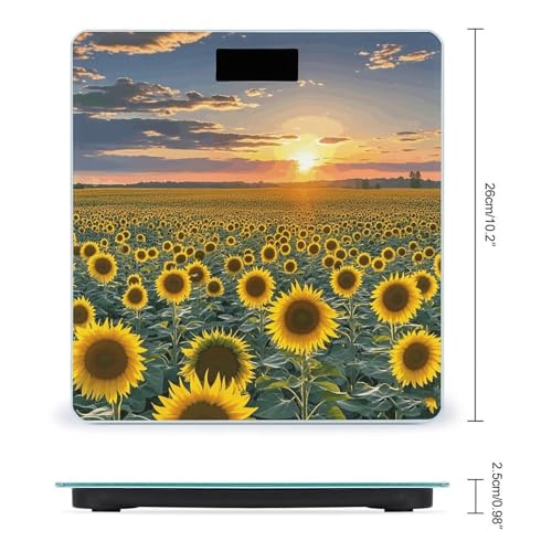 Báscula Digital de Baño con Pantalla LCD y Vidrio Templado miniatura 2