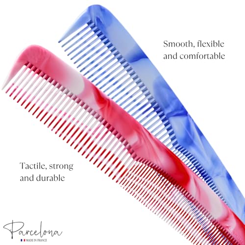 Peine Parcelona French Dressing 7.5 pulg Celulosa Acetato miniatura 3