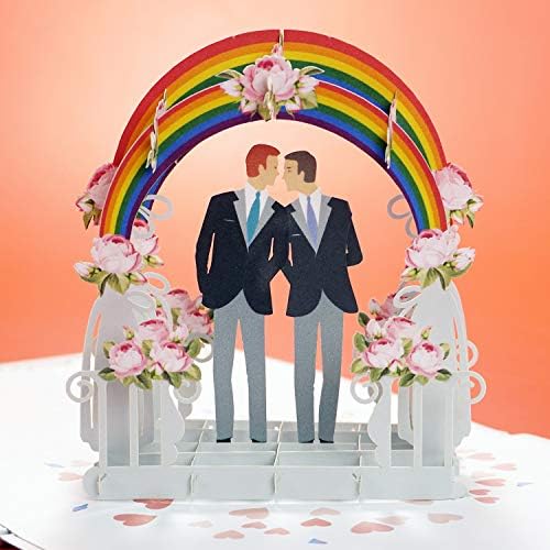 CUTPOPUP LGBT Couple Card, 3D Anniversary Card Pop Up (LGBT Gay Heart Tree) UK