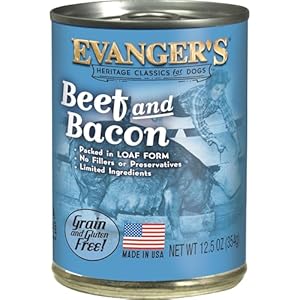 Evangers heritage classics beef bacon for dogs 12 125 oz cans  urban country home decor