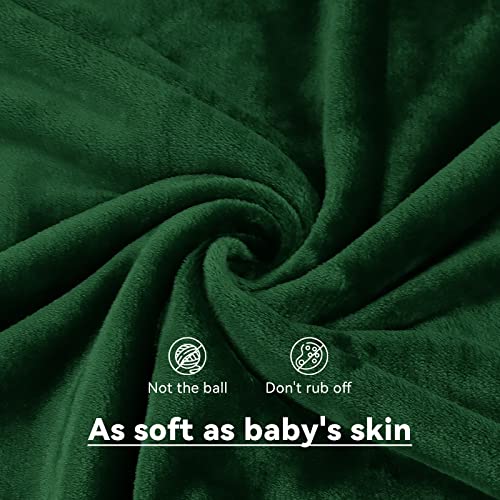 Cagulax Warm Blanket Green Soft Fleece Blankets Throw Blankets For Bed #TOP4