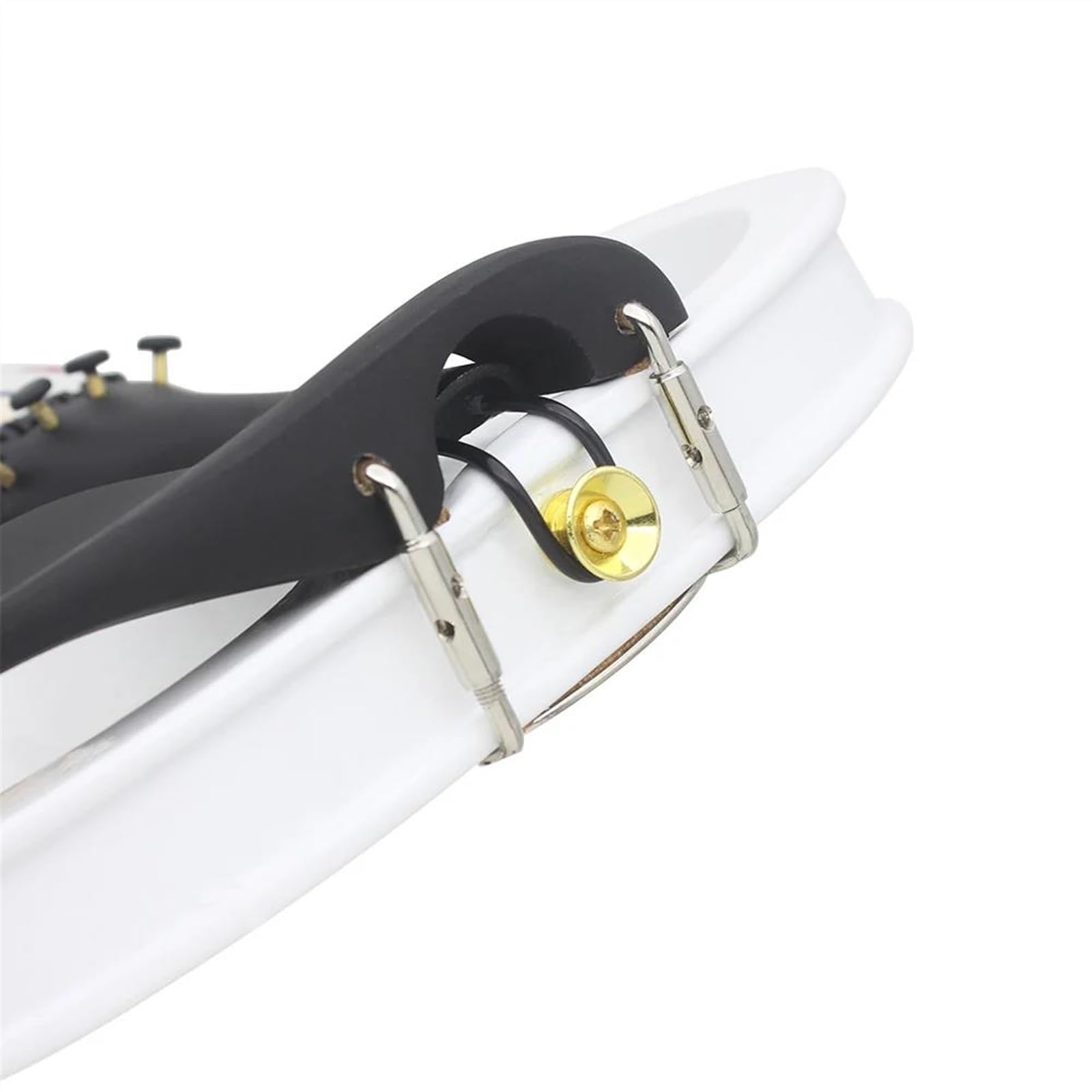 Erwachsenen geige Anfänger 4/4 Elektrische Violine Weiße Oberfläche Ahornplatte