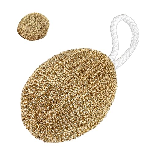Spugne per risciacquo – Spazzole di pulizia lavabili per piatti e pentole, filo di rame pulitore da cucina per strofinare pentole stoviglie lavello casa piano di lavoro piano cottura