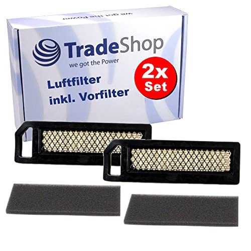 Trade-Shop - Juego de 2 filtros (filtro de aire de papel + prefiltro de espuma) para Kawasaki Craftsman MTD Cud Cadet cortacésped motores de 6 CV / accesorios de repuesto