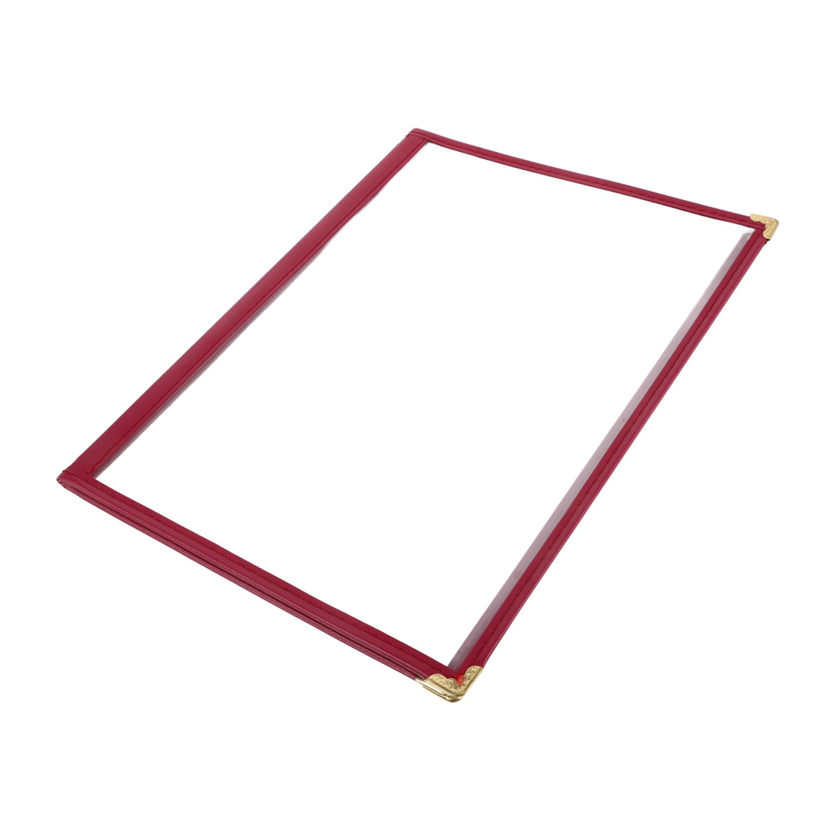 STOBAZA 8-View Menu Book Holder for Restaurants A4 Size Menu Covers Stylish and