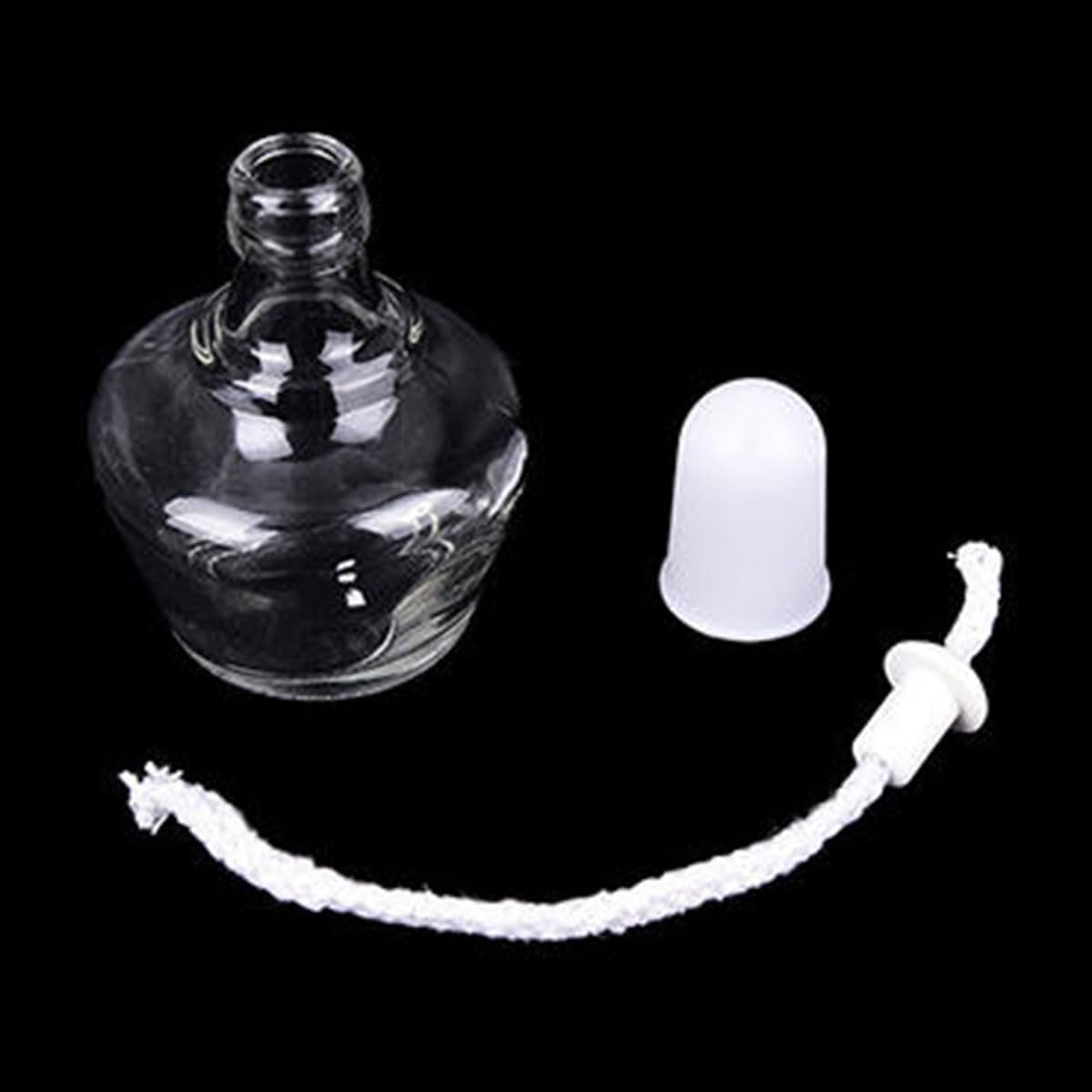 AYLIFU 20PCS 1/4 "Round Cotton Oil Wick Candle Wicks Wicks for Candlemaking 15cm Diameter 8mm/0.31inch for Alcohol Lamp Experiment Supplies Teaching Equipment DIY Physical Materials