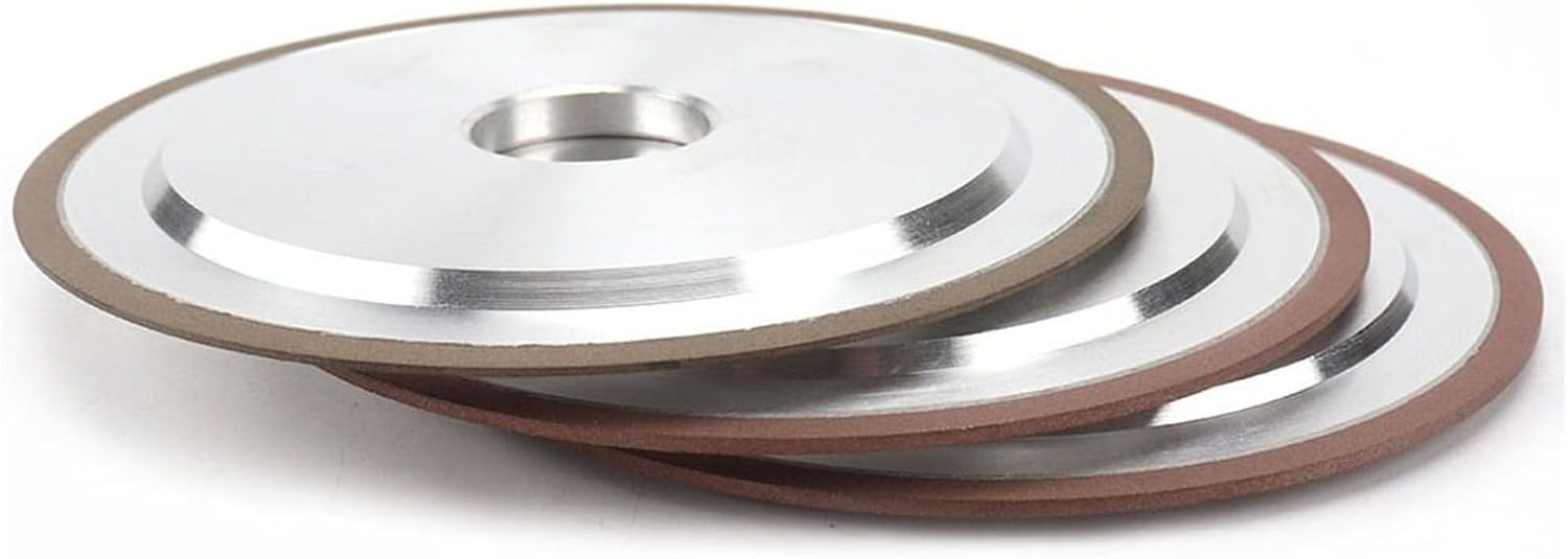 1pcs 100/125/150/200mm Diamond Grinding Wheel Enhanced Resin Bond Grinder for Tungsten Steel Milling Cutter Sharpener Tool Grit 150#(125x32x5x4mm)