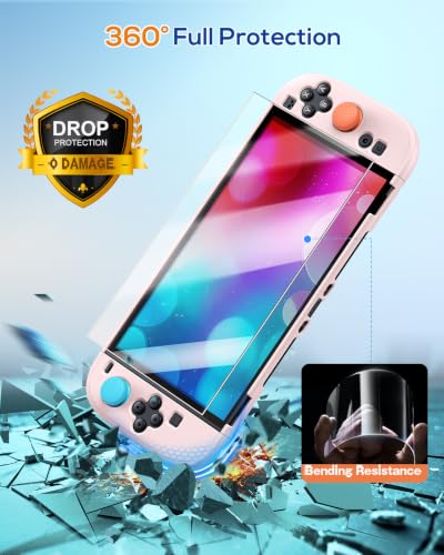 Image of WAXITY Dockable Protective Case for Nintendo Switch 2-Light Pink