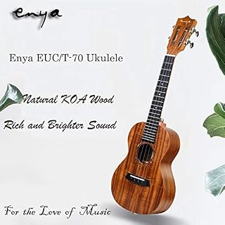 Enya Concert Ukulele EUC-70 23 pouces KOA Ukulélé avec housse Cordes Accordeur Sangle Capodastre Picks Tissu de… - Les Beatles, Paul McCartney, John Lennon, RIngo Starr, George Harrison Enya Concert Ukulele EUC-70 23 pouces KOA Ukulélé avec housse Cordes Accordeur Sangle Capodastre Picks Tissu de… – Image 6