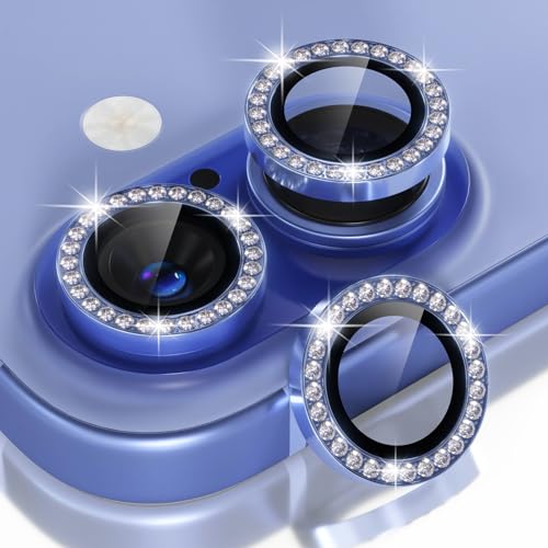 Choiche for iPhone 16/16 Plus Camera Lens Protector, Diamond-Ultramarine