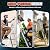 Soctone Telescoping Ladder, A Frame Ladder, Multi Position with Stabilizer Bar, 330 lbs Security Load Ladder for Stairs Household or Outdoor Roof, 17 Ft, Orange