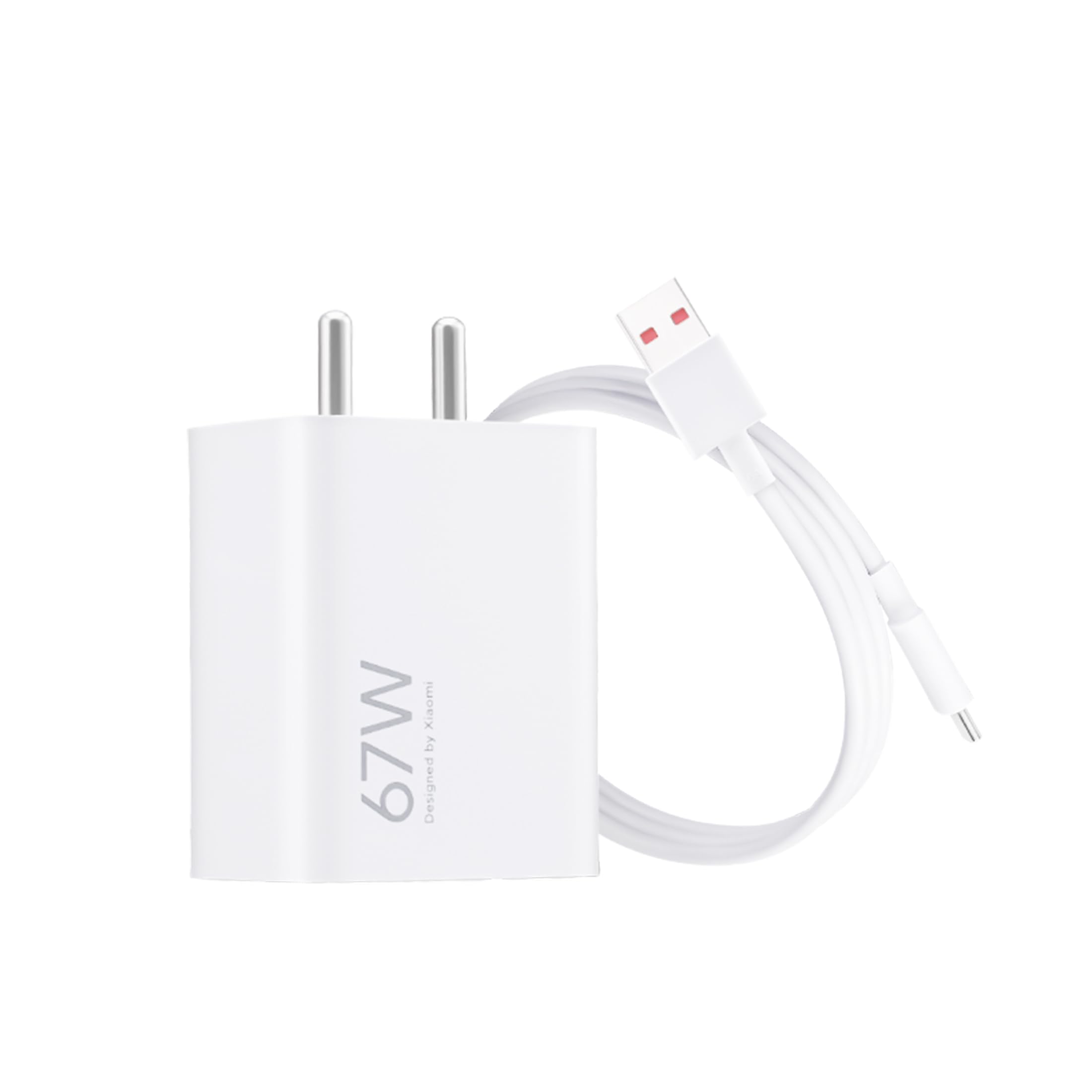 MI Xiaomi 67W Fast Charger USB-C Charging Adapter - Quick Charge 4.0 Power Delivery PD Charger with Cable for Redmi Note, Poco, Mi Phone Series (White)-image-10