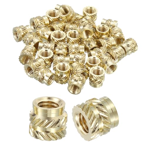 Inserts filetés en laiton M5 x 7 mm uxcell de haute précision pour intégration mécanique propre