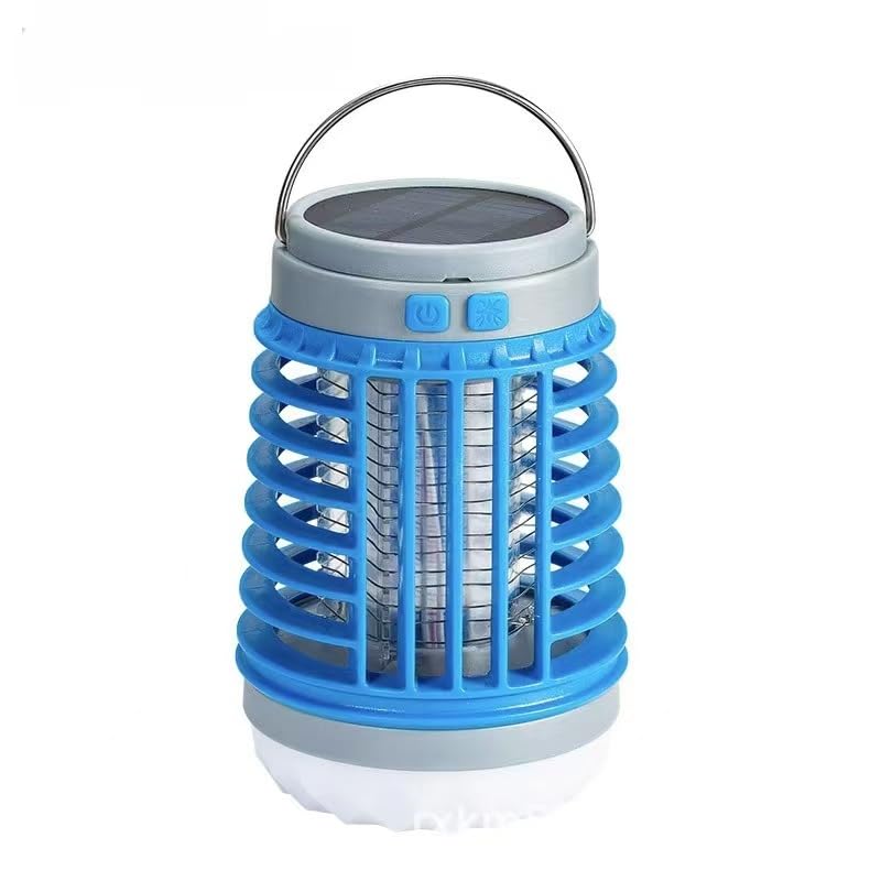 Lámpara matamosquitos para camping, repelente de insectos, matamoscas eléctrico, impermeable, portátil, para insectos, polillas, mosquitos, moscas, control de plagas, atrapador USB, sin ruido, luz