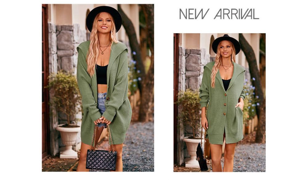 Chaqueta De Punto Mujer,Suéter Largo De Punto Grueso Para Mujer, Cárdigan De Punto, Abrigo De Punto, Solapa Sólida, Manga Larga, Parte Delantera Abierta, Cárdigan Con Tapeta De Botones, Prendas