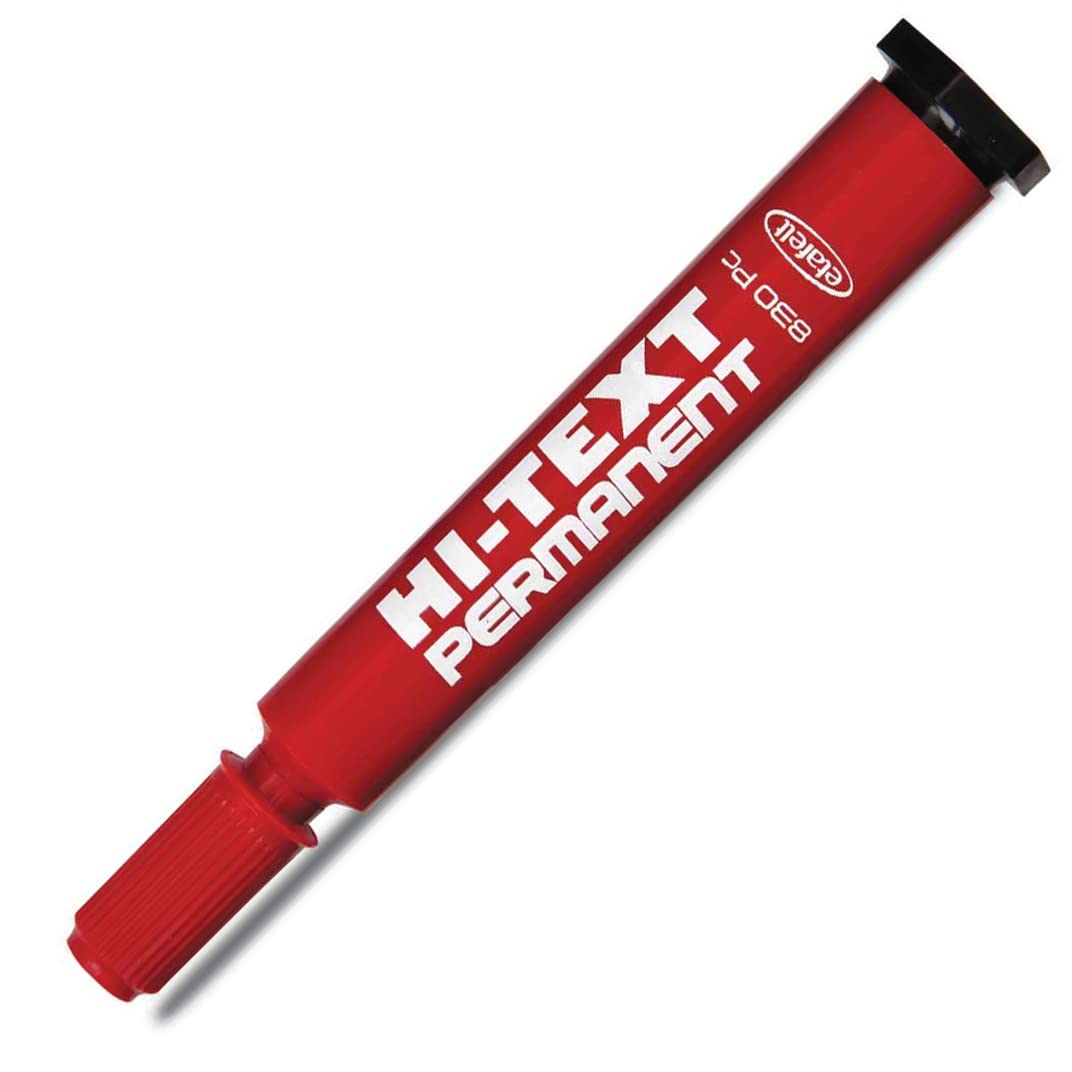 HI-TEXT Permanent M. Yuvarlak Uç Kırmızı 830Pb