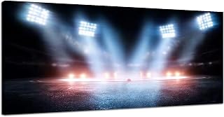 Large Canvas Wall Art for Bedroom Spotlight shines rink Bright lighting spotlights Beautiful empty Framed Art Prints Wall Decor for Bathroom Ready to Hang Western Home Decor 30''x60''