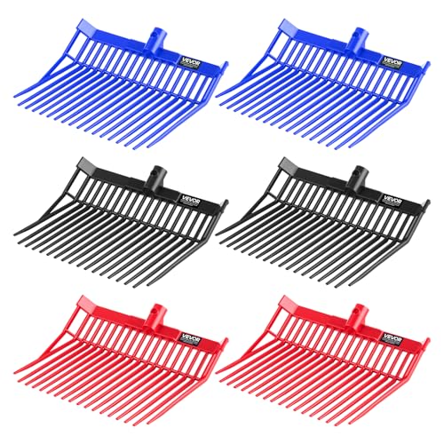 VEVOR 6PCS Manure Fork Replacement Head, 18 Angled...