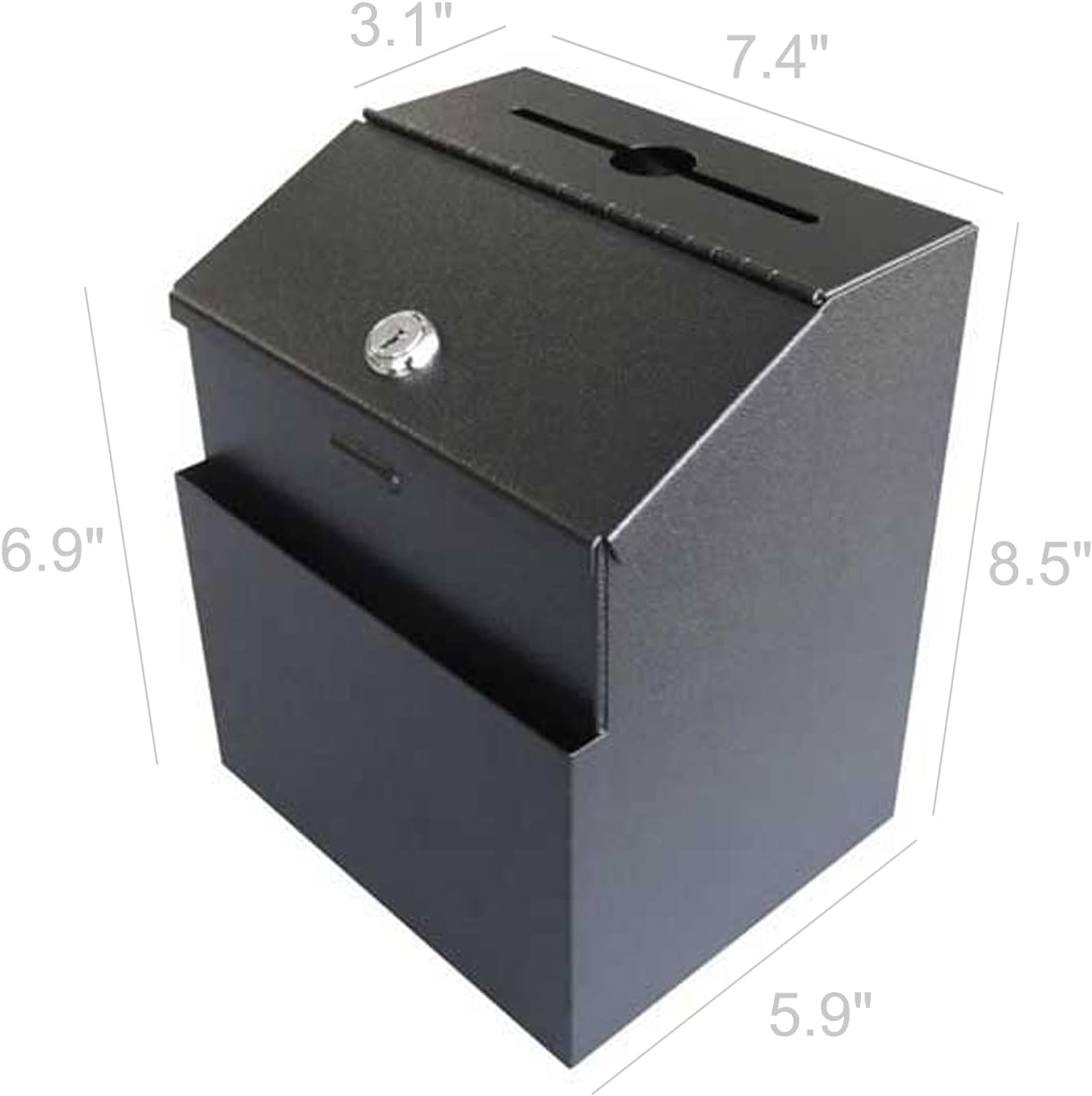 FixtureDisplays® Metal Donation Suggestion Key Drop Box Express Checkout Comments Sales Lead Box 11118