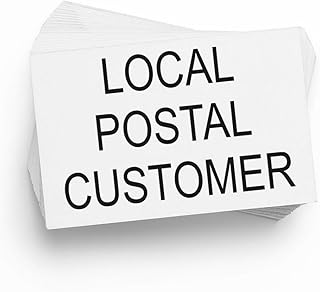 Square Local Postal Customer Rubber Stamp - 1-1/8" x 7/8" - Ideal for Trade Associations - USPS Postal Stamps Indicia Template for Efficient Mailing and Shipping Solutions - Durable and Reliable
