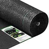 Amagabeli 5.8oz 3ft x 100ft Weed Barrier Landscape Fabric Heavy Duty Woven Weed Control Fabric Geotextile Fabric for Underlayment Garden Lawn Fabric Outdoor Weed Mat