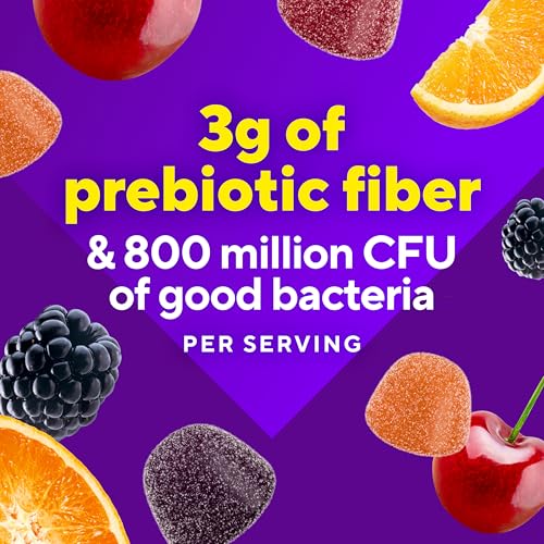 Vitafusion FiberWell + Probiotic Gummies | 3g Fiber | 60 Gummy Vitamins | With Chicory Root Prebiotic | Fruit Flavor | GLP-1 Friendly | Digestive Gut Health & Regularity | For Adult Women & Men - image 3