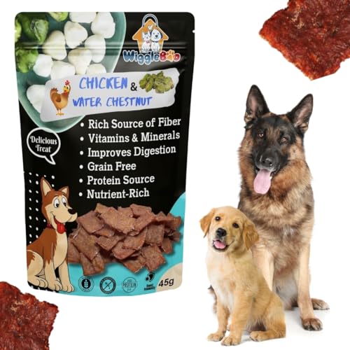 Image of Chicken & Water Chestnut Dog Treat | Protein Rich | Fiber Rich | Crunchy Healthy Snacks | 45g