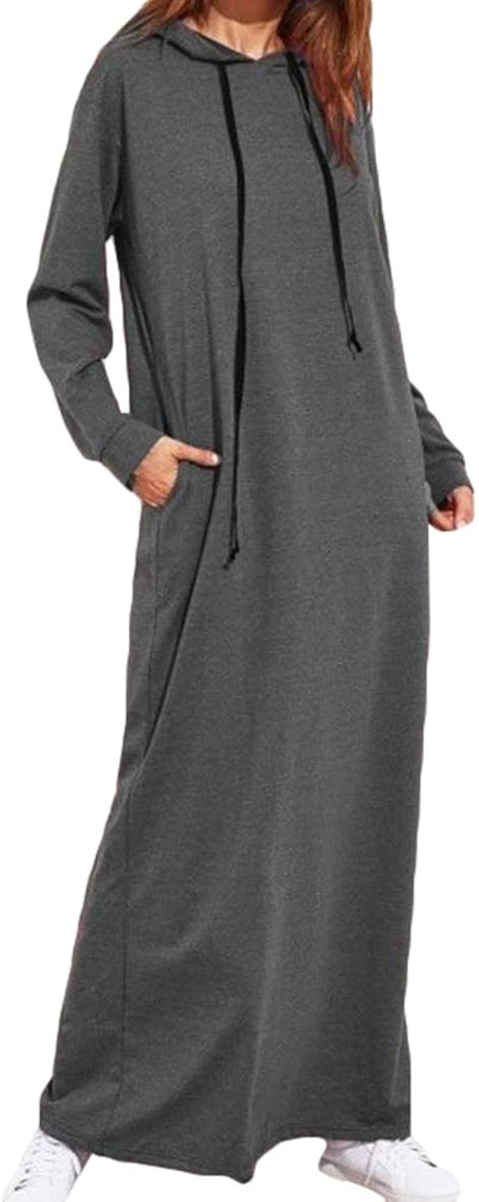 hibote Felpa Donna Lungo Top Autunno Manica Lunga Casual Vestito Felpa con  Cappuccio Giacca Pullover Maglione Hoodies Maglietta Cappotti Tops Autunno  Inverno Primavera S-2XL : Amazon.it: Abbigliamento
