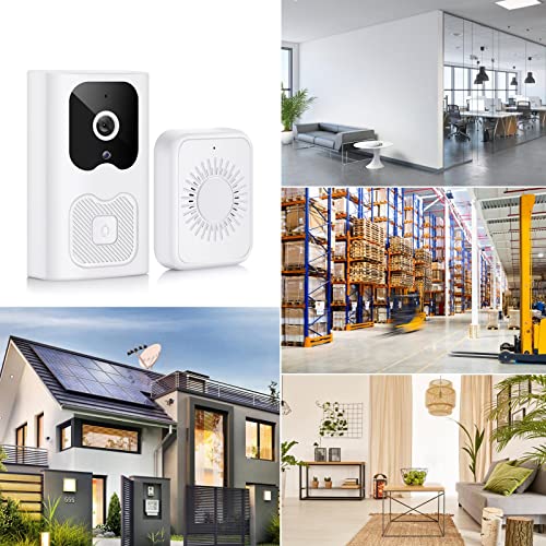 Generic Campainha de vídeo inteligente, câmera de interfone 60 graus grande angular com 48 sinos par