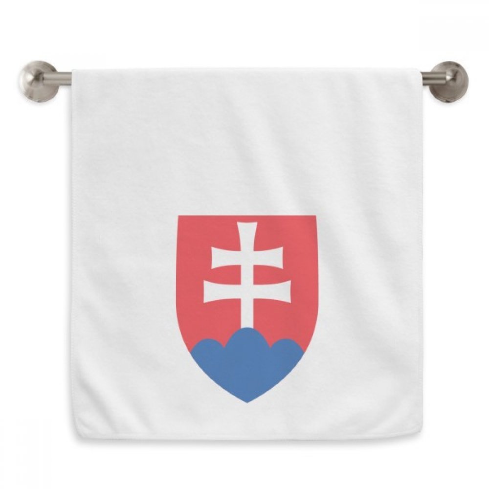 Serviette Slovaquie blanche pour le sport et la toilette des invités au quotidien