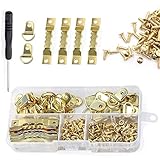 【Multifunzionale】 - Questo gancio per quadri è composto da 11 diversi tipi di componenti. Puoi sicuramente trovare quello che ti serve. Possono essere usati per appendere foto, quadri, orologi, ornamenti, luci, utensili da cucina e persino vestiti.