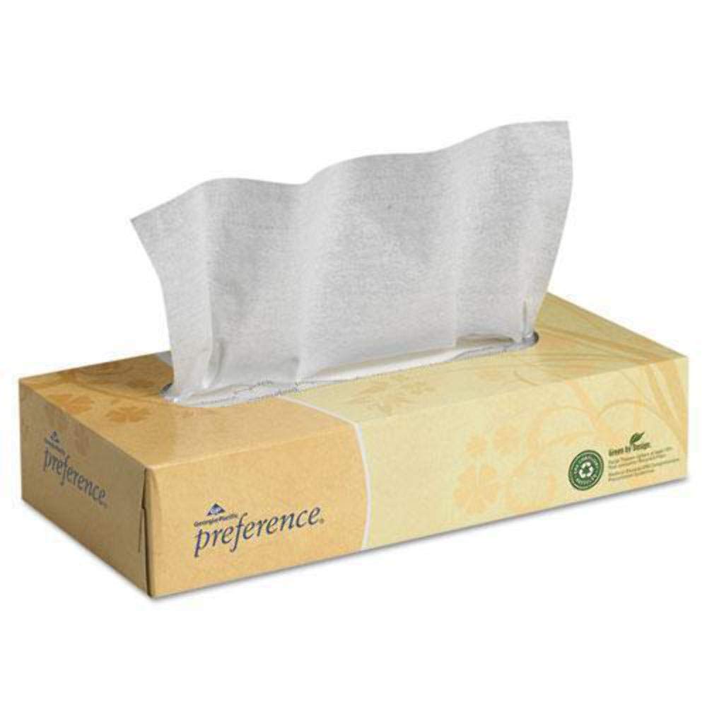 Amazon.com: Preference 48100BX Facial Tissue, Flat Box, 2 Ply, 100
