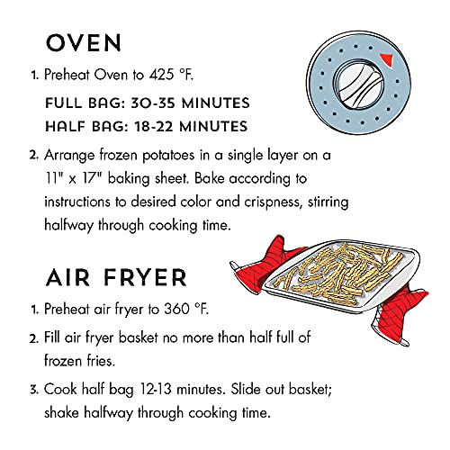 Alexia Organic Oven Crinkles With Sea Salt, Non-Gmo Ingredients, 16 Oz (Frozen) #TOP2