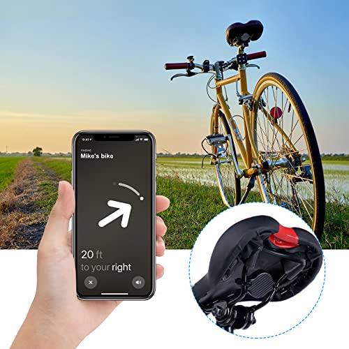 Ainiv AirTag uchwyt rowerowy do Apple AirTag uchwyt rowerowy z przyczepką Airtag, antykradzieżowy, lokalizacja GPS pasuje do siodełka rowerowego motocykla wózka