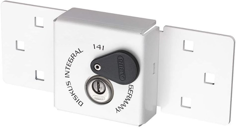 ABUS 01492 141/200 C Diskus Integral Hasp, 26/70 Keyed Alike, White