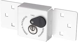 ABUS 83978 Diskus Integral 142/200 23/70 Hasp With Discus Lock, White - View #10