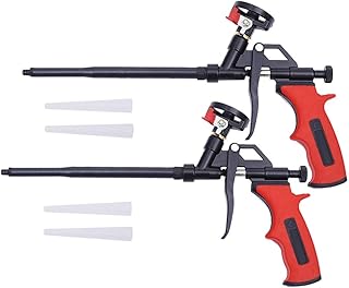 DAFEIKE Expanding Foam Gun, Upgraded Teflon Foam Dispensing Gun, Insulated Pro Foam Gun, Pu Foaming Sealant Sprayer for Caulking and Insulation, 2 Pack