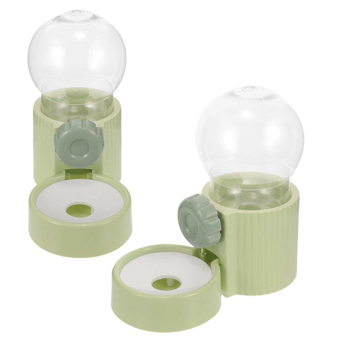 Dispensador automático para perros y roedores colgante de plástico verde 1000ml pack de 2