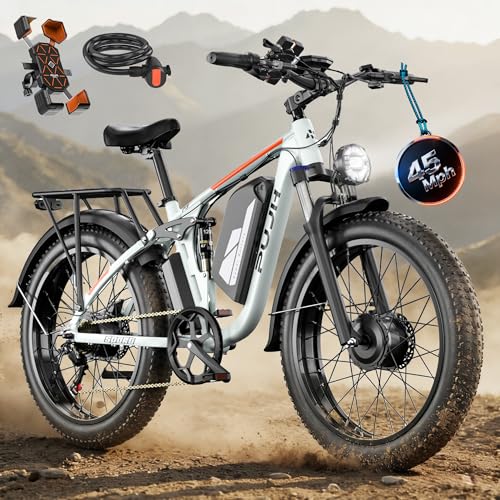PUJH 6000W Dual Motor Ebike for Adults 60V Fast Electric