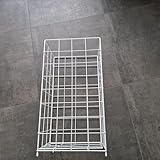 powerpreis24de Gitterabfallkorb 53 Liter zusammenlegbar,Metall,weiss...