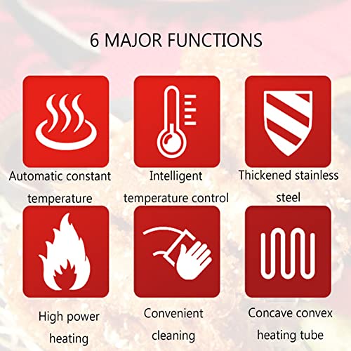 Professionelle Gas Fritteuse,12 L Große Einzeltank-Fritteuse Temperaturregelung,Easy Clean Für Gewerbliche Restaurant-Heimküche – Bild 4