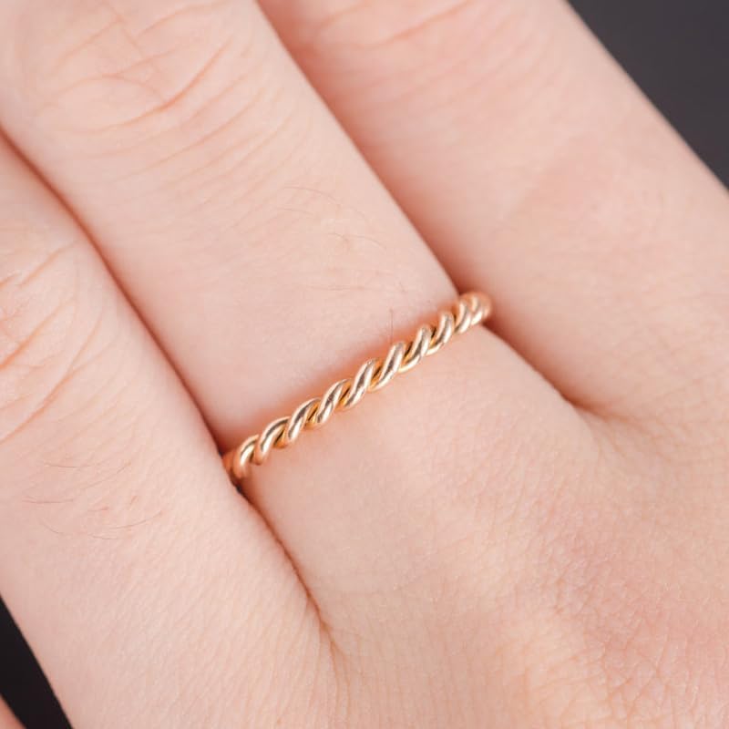Pure copper tensor rings twisted,copper rings for men and women，Twist Ring Jewelry，Solid Copper Twisted ring Jewelry for women 10 image 2 of 7 B0DBM3XWRF