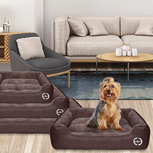 PUPPBUDD Dog Beds for Medium Dogs, Rectangle Washable Dog Bed Comfortable and Breathable Pet Sofa Warming Orthopedic Dog… - Image 8