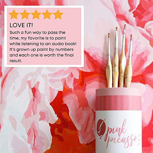Pink Picasso Kits – Malen nach Zahlen Kits für Erwachsene, 16 x 20 cm (Remmy & Reese) – Bild 6