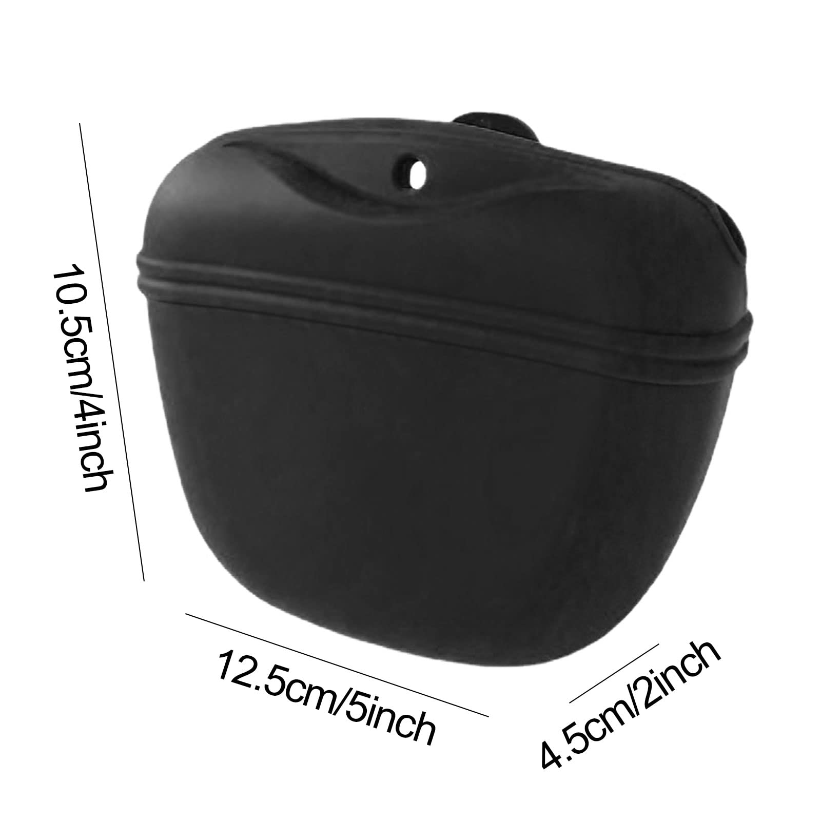 TSHAOUN 2 Pezzi Borsa Addestramento Cani in Silicone,Orsa per Cani in Silicone con Clip, Contenitore per Alimenti per Cani Portatile,Borsa per Alimenti Domestici con Borsa Magnetica (2 PCS)
