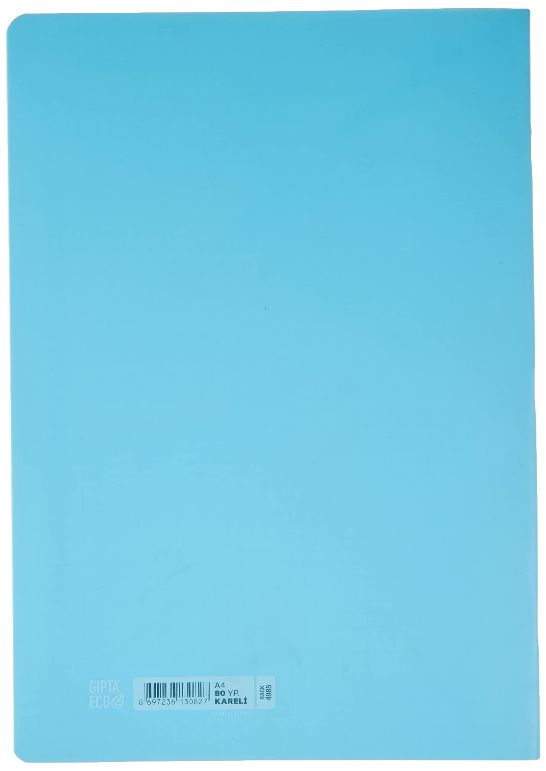 Gıpta 185513 Quaderno A4 Eco Back Pp 80 fogli quadrati 4985 Assorti