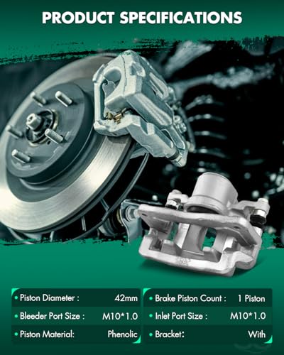 Image of SCITOO - Rear Left Disc Brake Caliper Assembly w /Bracket For Hyundai,For Kia Models - For Santa Fe 2010-2012,For Sorento 2011-2013 19B6271