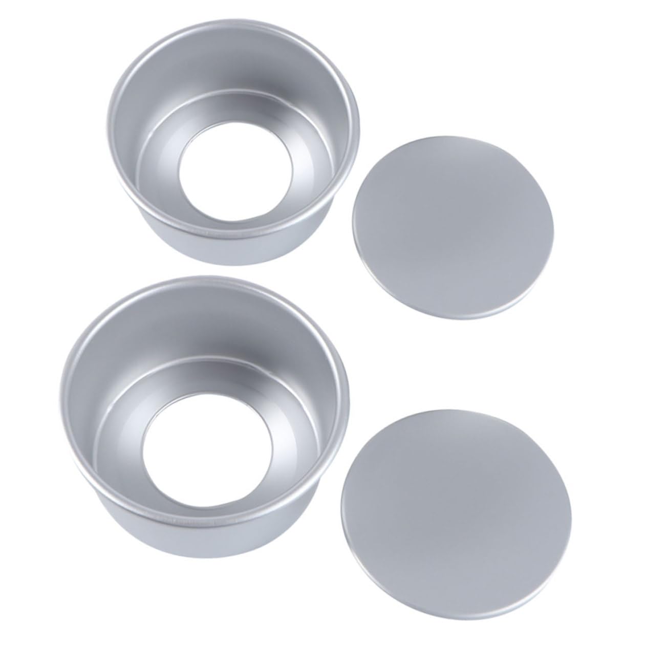 VANZACK 2 Runde Kuchenformen 6 und 8 Zoll aus Aluminiumlegierung