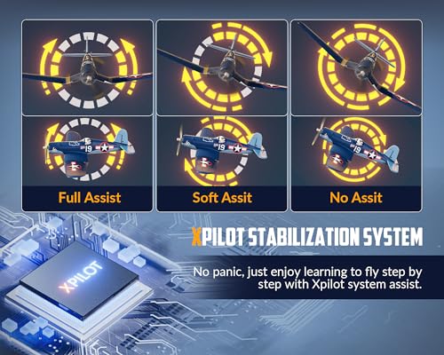 Image of volantexrc Brushless RC Plane, 4CH Remote Control Airplane for Adults