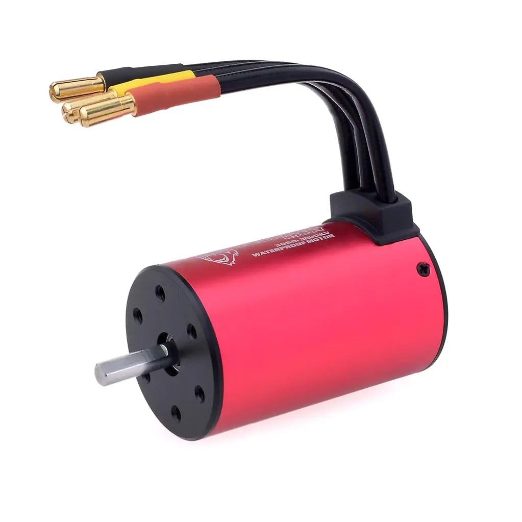 KK 3660 3100KV Waterproof Brushless Motor Shaft ø3.175mm Connector 4mm for 1/10 RC Drift Racing Car RC Truck Buggy